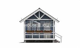 020-001-П Проект одноэтажного дома, махонький загородный дом из бревен Инта, House Expert