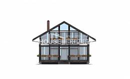 170-007-П Проект двухэтажного дома с мансардой, бюджетный дом из бревен Сосногорск, House Expert