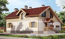 165-002-П Проект двухэтажного дома с мансардным этажом, гараж, небольшой загородный дом из поризованных блоков Воркута, House Expert