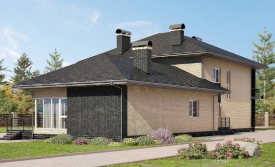 305-003-Л Проект двухэтажного дома, просторный домик из пеноблока Печора | Проекты домов от House Expert