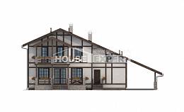 250-002-Л Проект двухэтажного дома с мансардным этажом и гаражом, классический дом из кирпича Сосногорск, House Expert