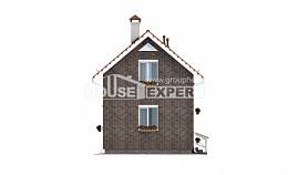 045-001-Л Проект двухэтажного дома мансардный этаж, маленький домик из твинблока Сыктывкар, House Expert
