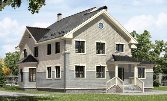 300-004-П Проект двухэтажного дома, уютный загородный дом из бризолита Воркута | Проекты домов от House Expert