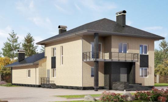 305-003-Л Проект двухэтажного дома, просторный домик из пеноблока Печора | Проекты домов от House Expert