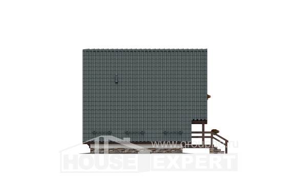 070-003-П Проект двухэтажного дома с мансардой, классический дом из дерева Инта, House Expert