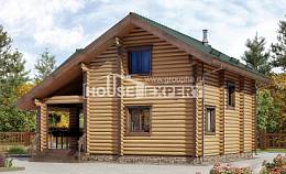 110-005-П Проект двухэтажного дома с мансардой, уютный загородный дом из дерева Сыктывкар, House Expert