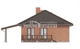070-006-Л Проект одноэтажного дома, доступный домик из газобетона Ухта, House Expert