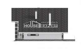 190-008-П Проект двухэтажного дома с мансардным этажом и гаражом, средний загородный дом из блока Инта, House Expert