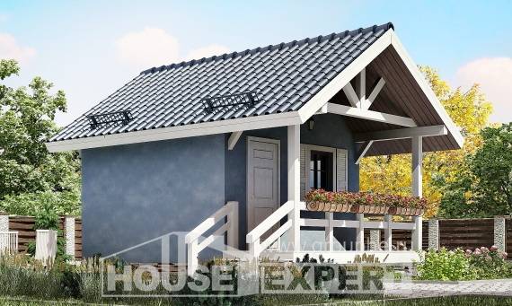 020-001-Л Проект одноэтажного дома, красивый дом из дерева Инта, House Expert