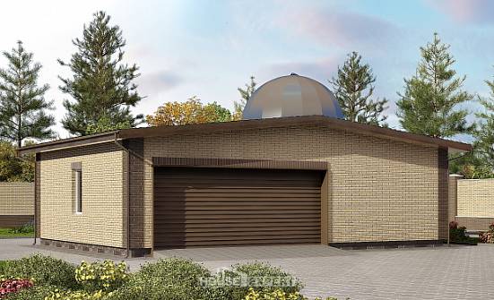 075-001-Л Проект гаража из кирпича Инта | Проекты домов от House Expert