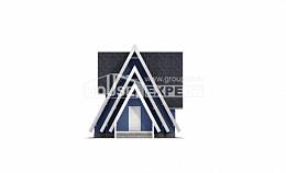 100-002-П Проект двухэтажного дома с мансардой, красивый коттедж из бревен Печора, House Expert