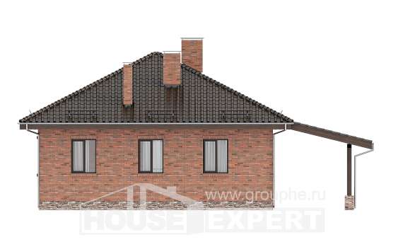 070-006-Л Проект одноэтажного дома, доступный домик из поризованных блоков Ухта, House Expert